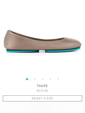 Tieks, Taupe, size 9